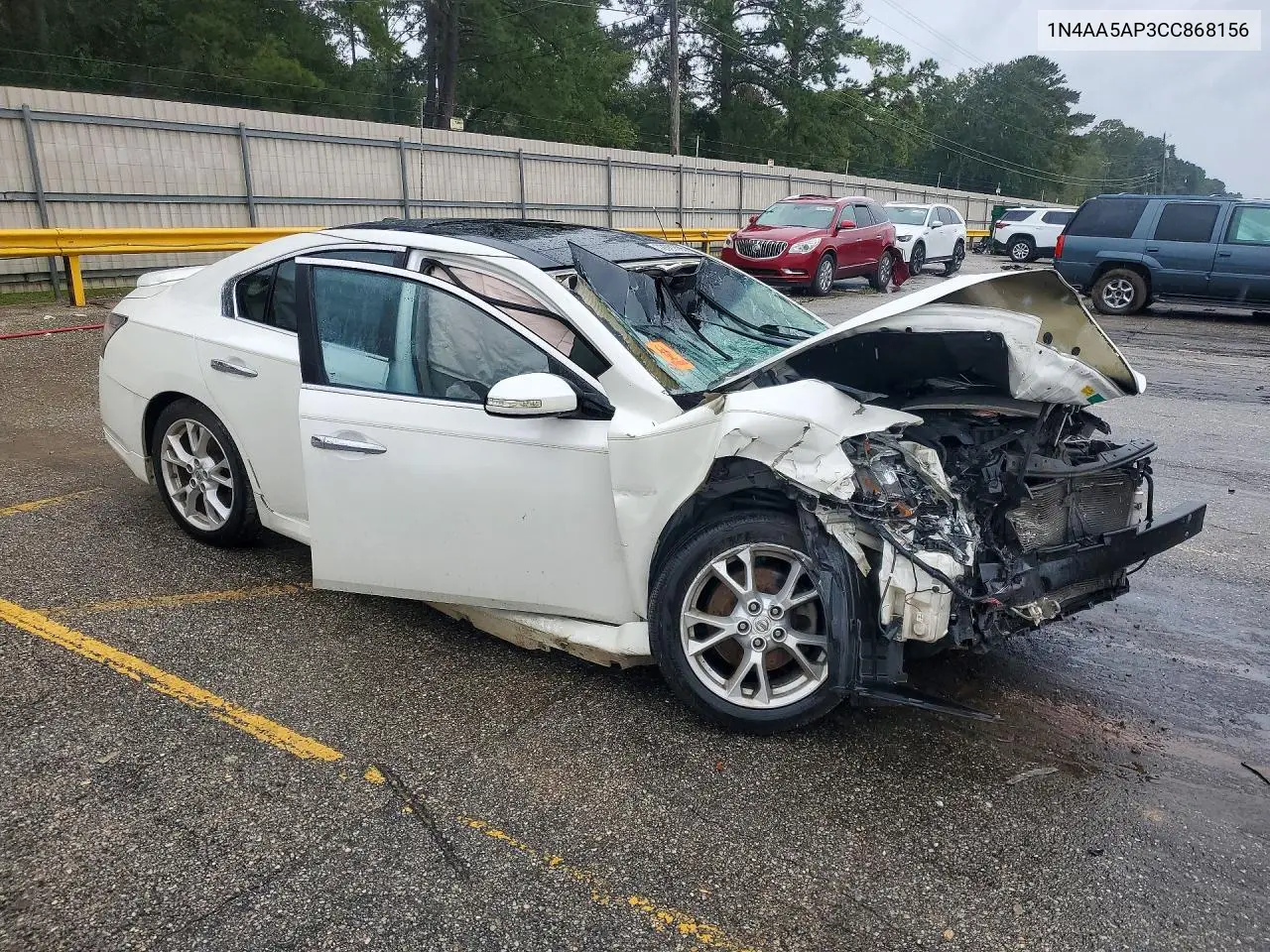 2012 NISSAN MAXIMA VIN 1N4AA5AP3CC868156 — фото 4