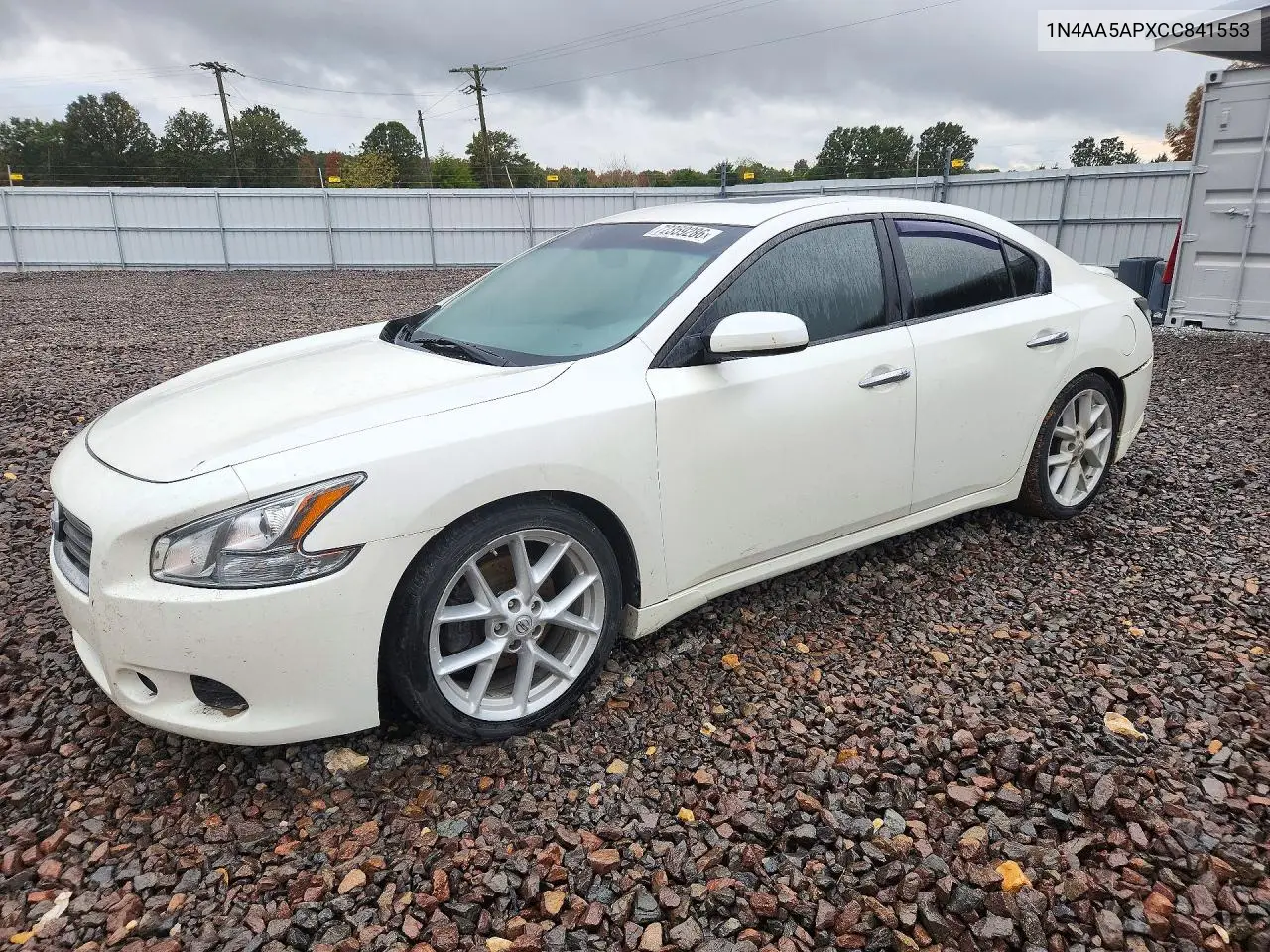 NISSAN MAXIMA 2012, VIN 1N4AA5APXCC841553