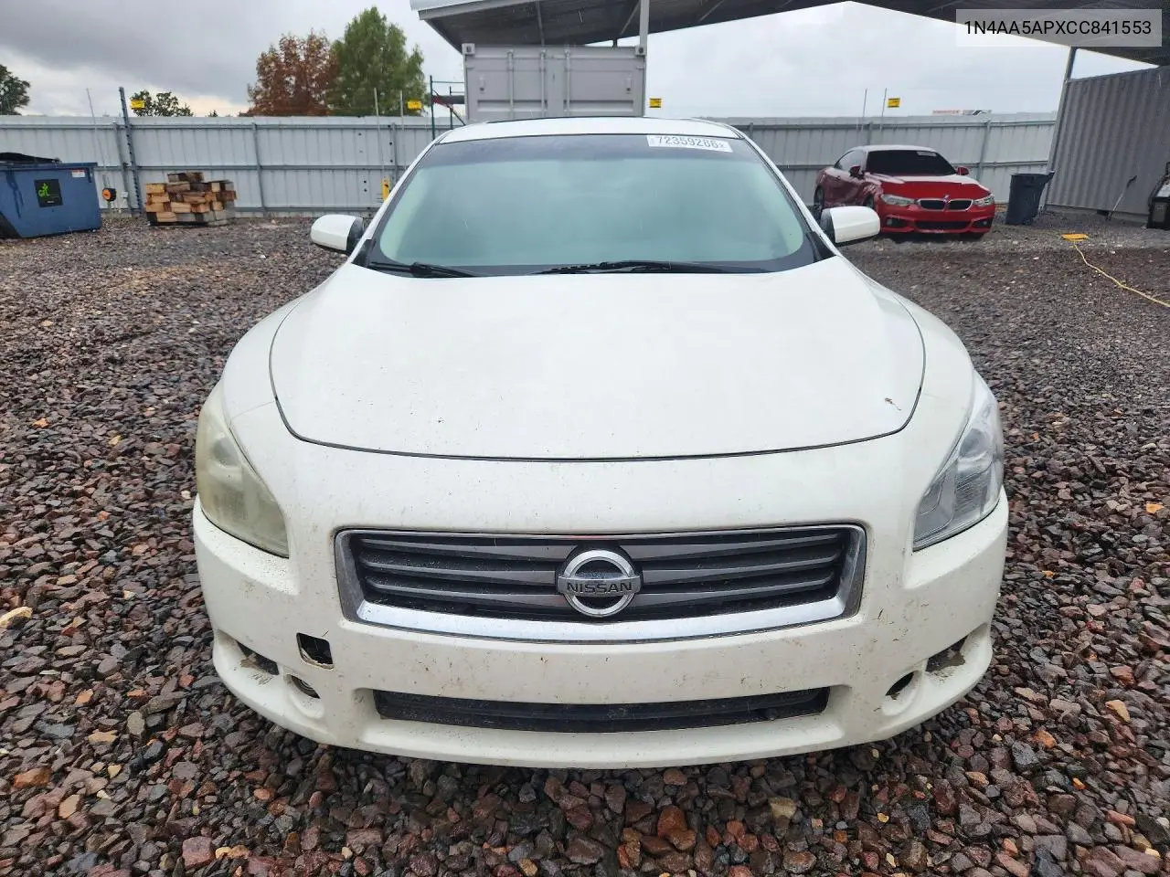 2012 NISSAN MAXIMA VIN 1N4AA5APXCC841553 — фото 5