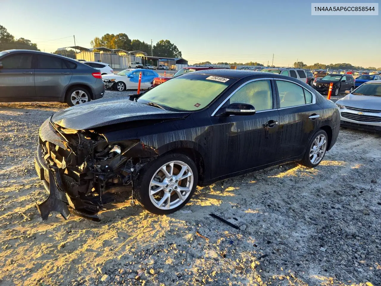 NISSAN MAXIMA 2012, VIN 1N4AA5AP6CC858544