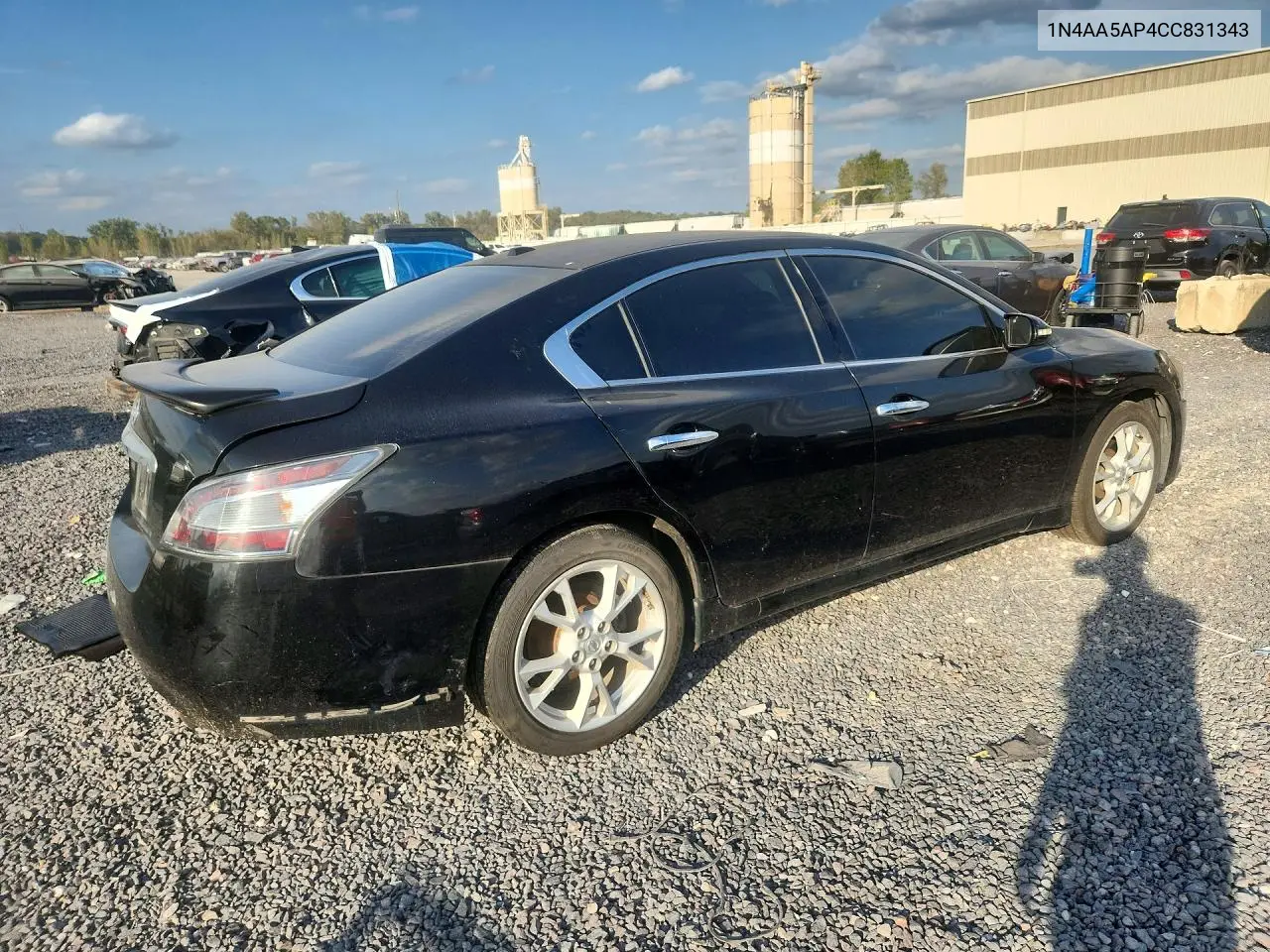 2012 NISSAN MAXIMA VIN 1N4AA5AP4CC831343 — фото 3