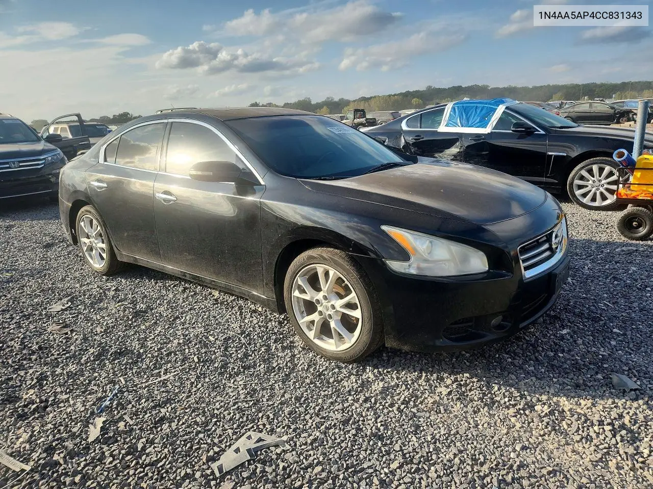 2012 NISSAN MAXIMA VIN 1N4AA5AP4CC831343 — фото 4