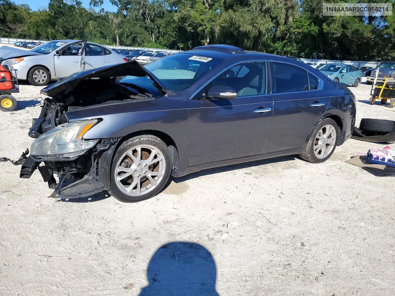 NISSAN MAXIMA 2012, VIN 1N4AA5AP3CC855214