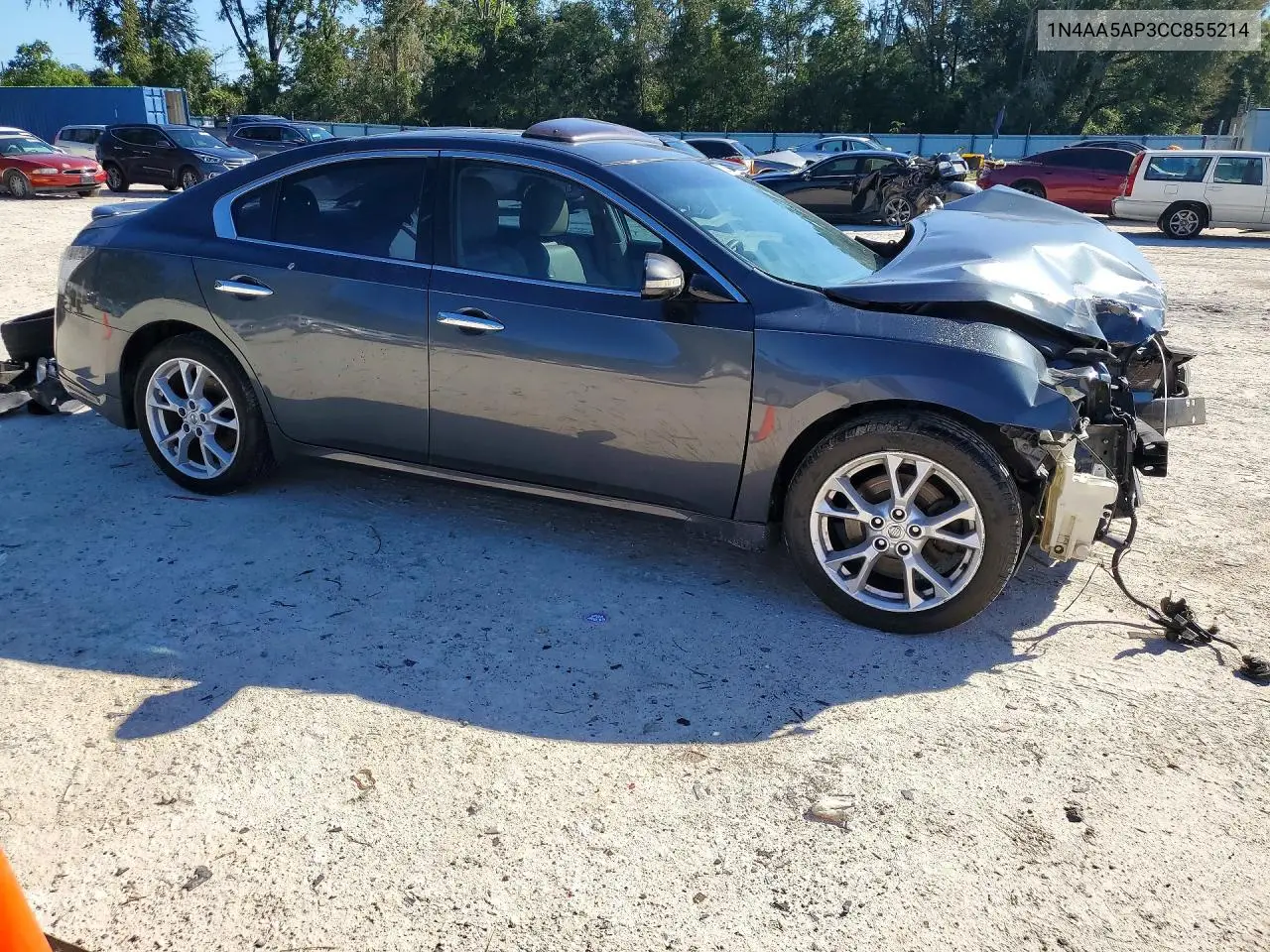 2012 NISSAN MAXIMA VIN 1N4AA5AP3CC855214 — фото 4