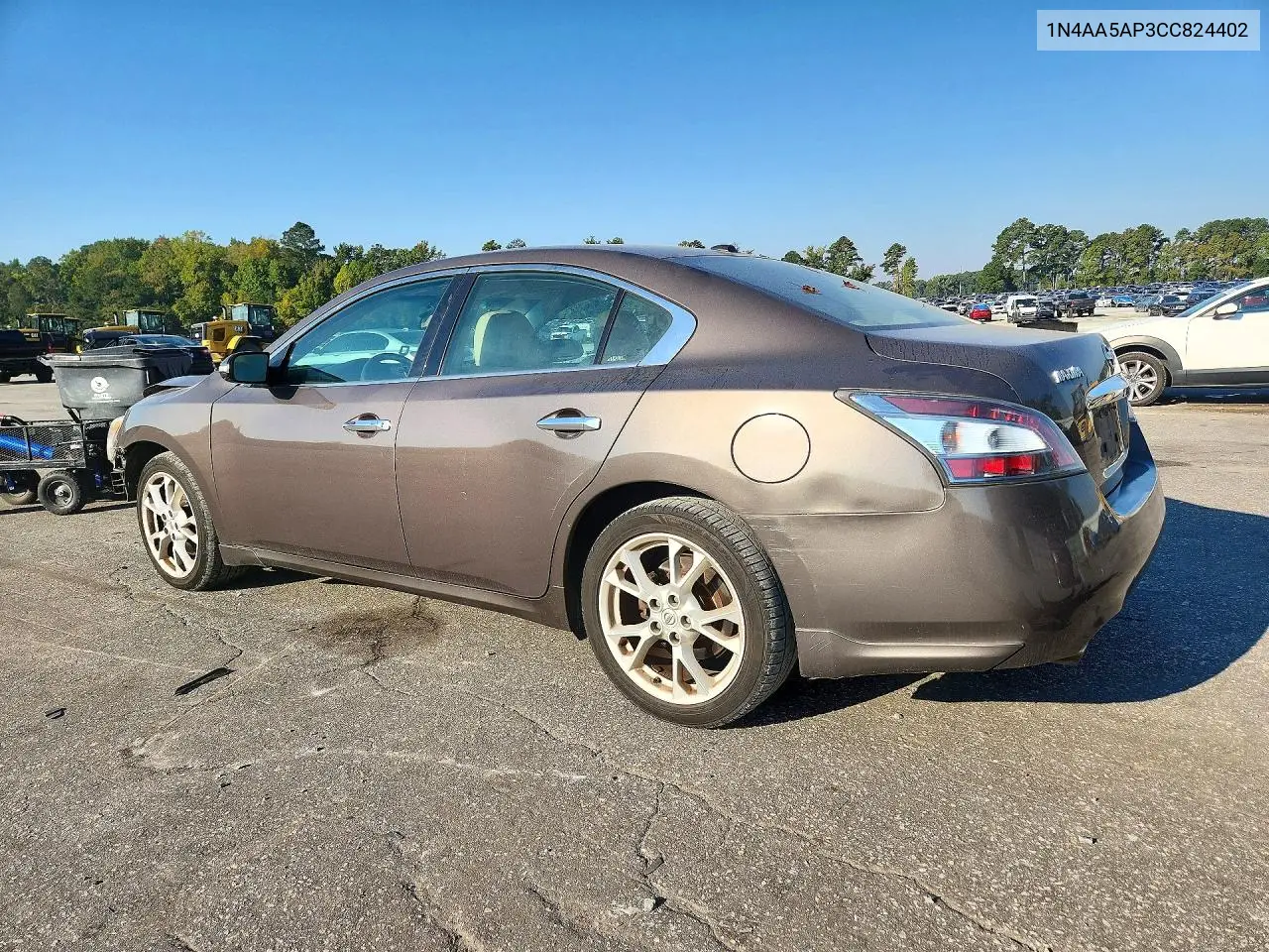 2012 NISSAN MAXIMA VIN 1N4AA5AP3CC824402 — фото 2