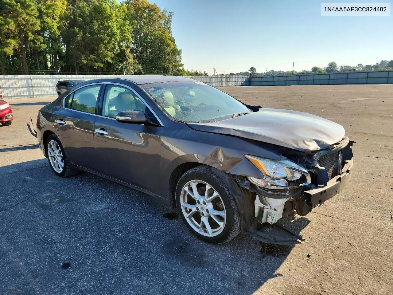 2012 NISSAN MAXIMA VIN 1N4AA5AP3CC824402 — фото 4