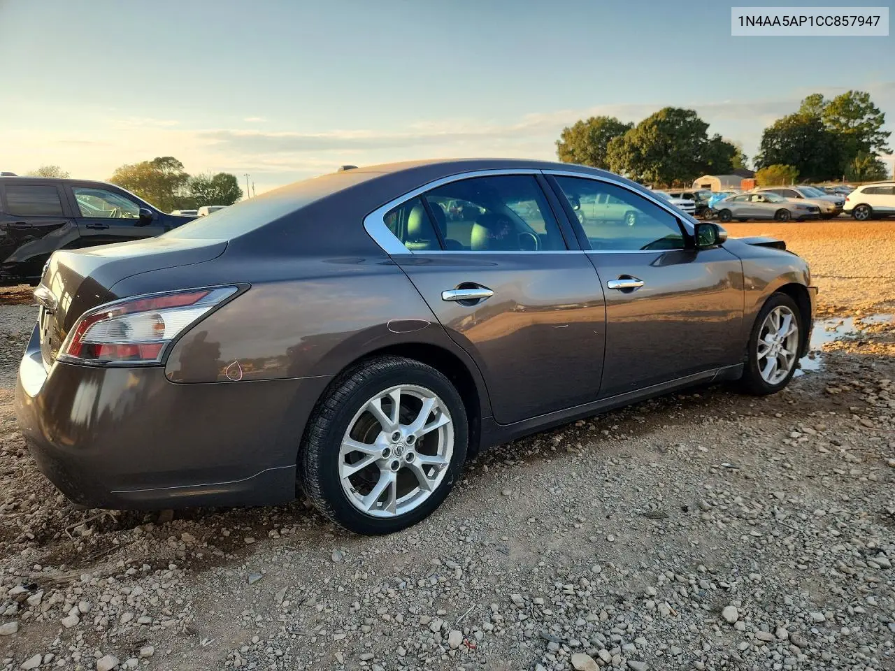 2012 NISSAN MAXIMA VIN 1N4AA5AP1CC857947 — фото 3