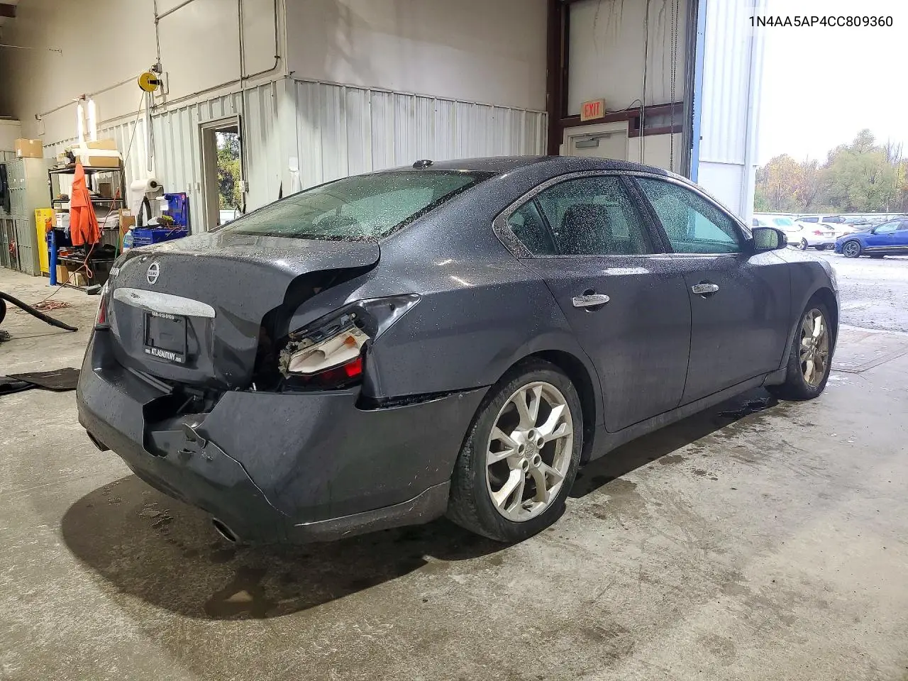 2012 NISSAN MAXIMA VIN 1N4AA5AP4CC809360 — фото 3