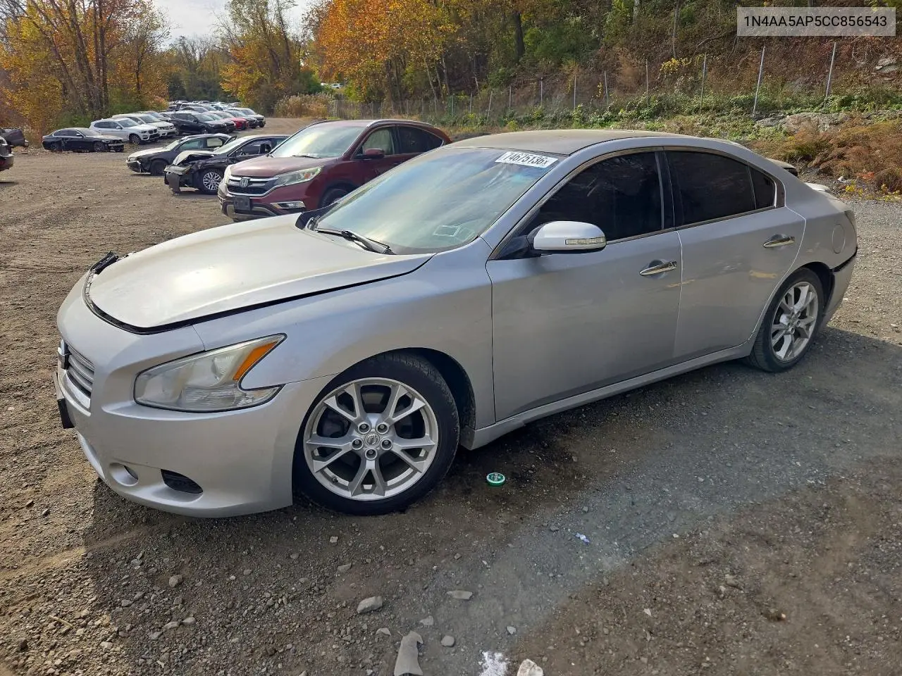 NISSAN MAXIMA 2012, VIN 1N4AA5AP5CC856543