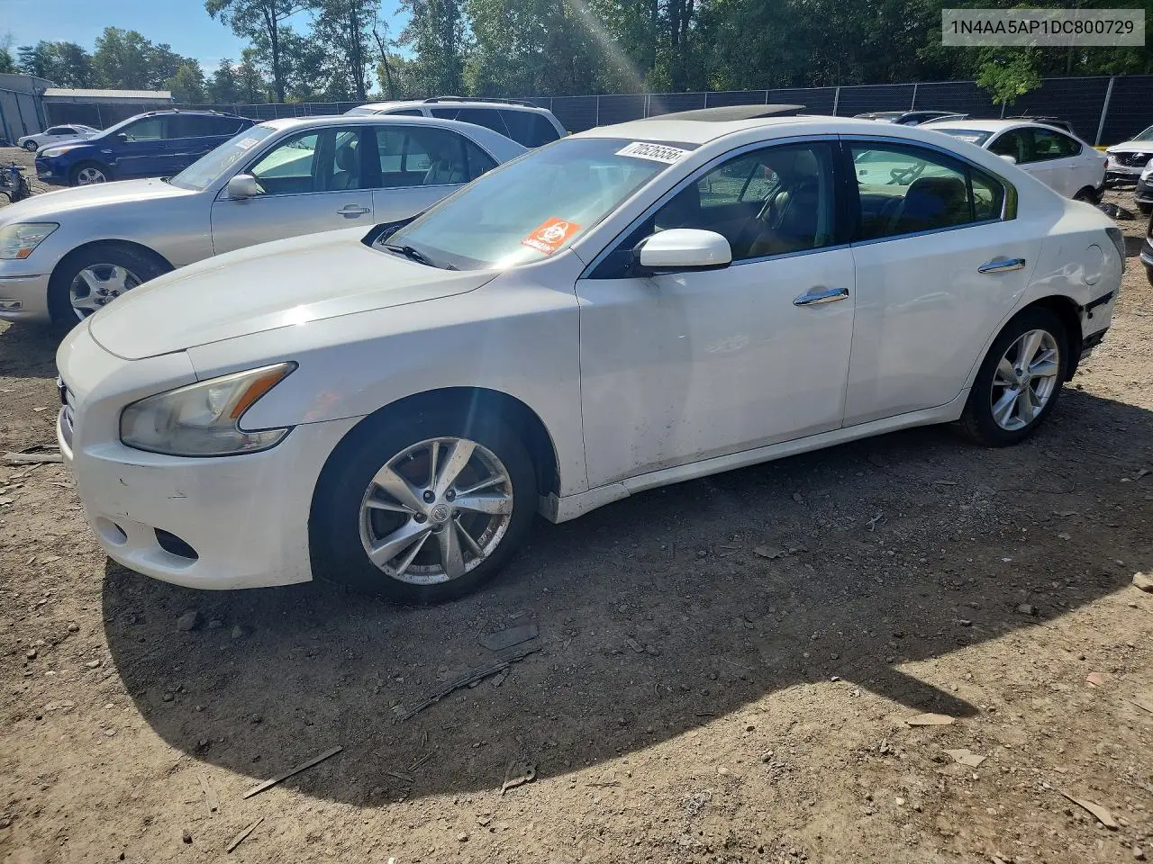NISSAN MAXIMA 2013, VIN 1N4AA5AP1DC800729