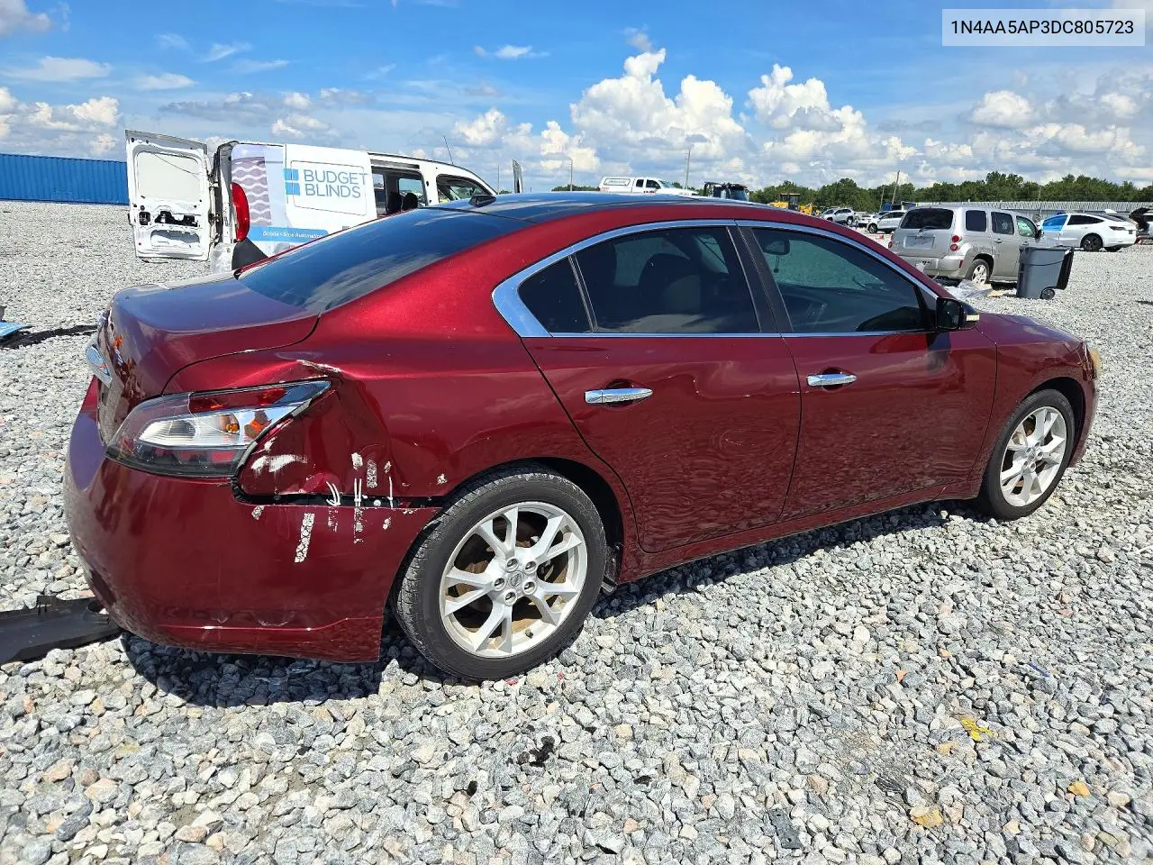 2013 NISSAN MAXIMA VIN 1N4AA5AP3DC805723 — фото 3
