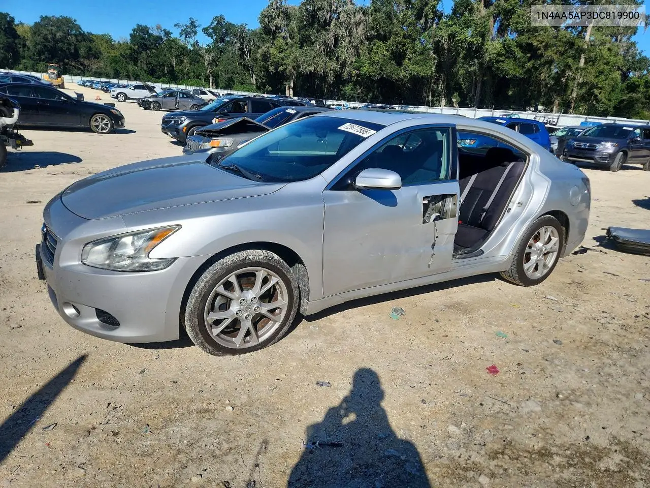 NISSAN MAXIMA 2013, VIN 1N4AA5AP3DC819900