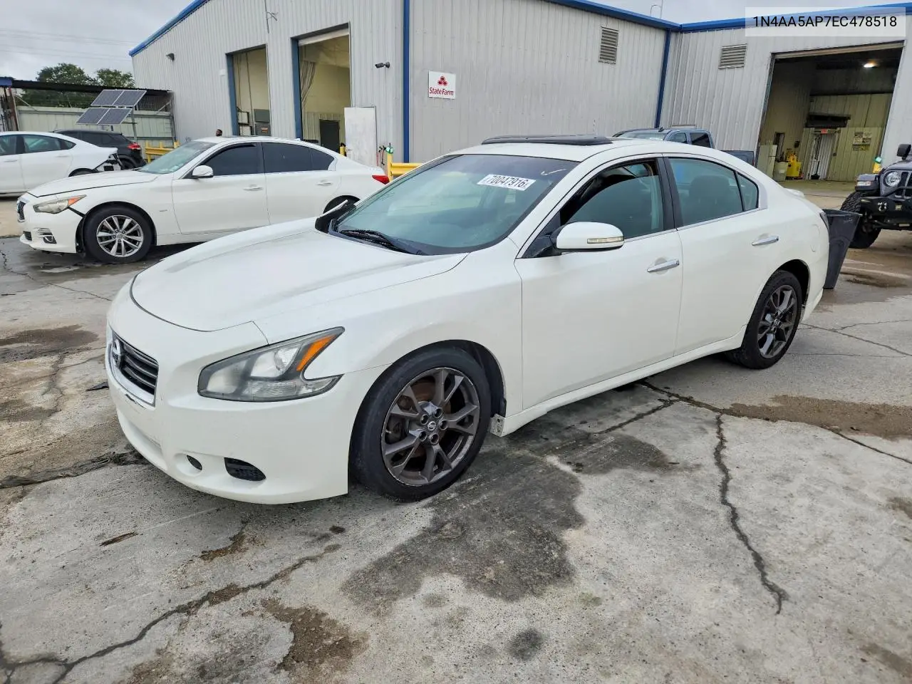 NISSAN MAXIMA 2014, VIN 1N4AA5AP7EC478518