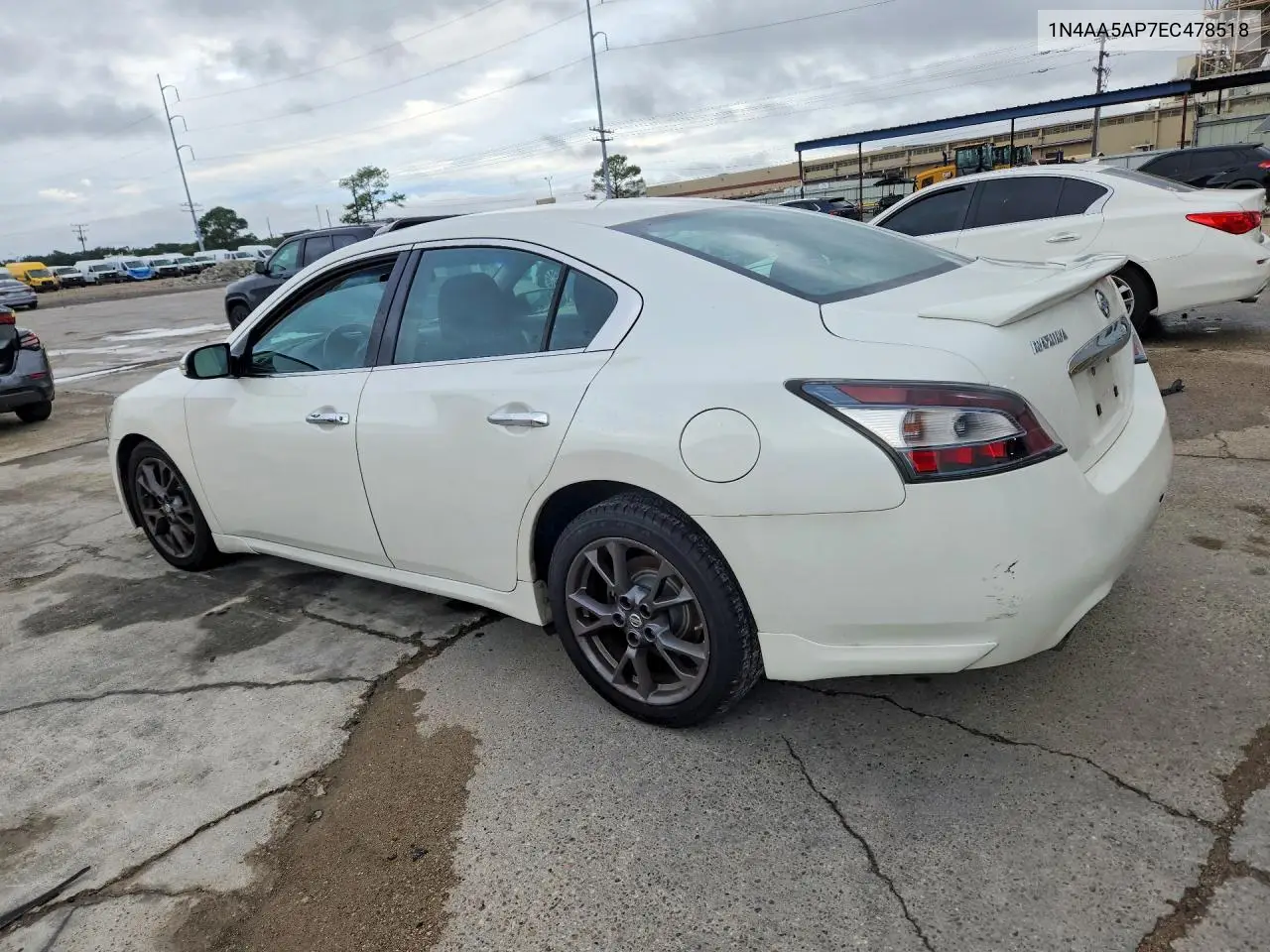 2014 NISSAN MAXIMA VIN 1N4AA5AP7EC478518 — фото 2