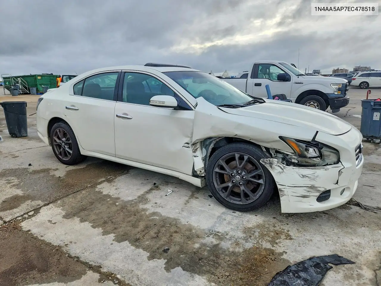 2014 NISSAN MAXIMA VIN 1N4AA5AP7EC478518 — фото 4