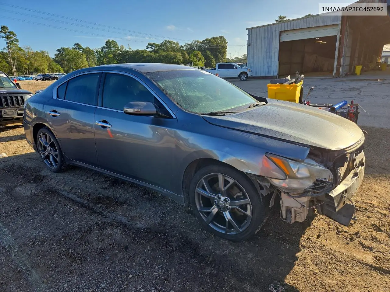 2014 NISSAN MAXIMA VIN 1N4AA5AP3EC452692 — фото 4
