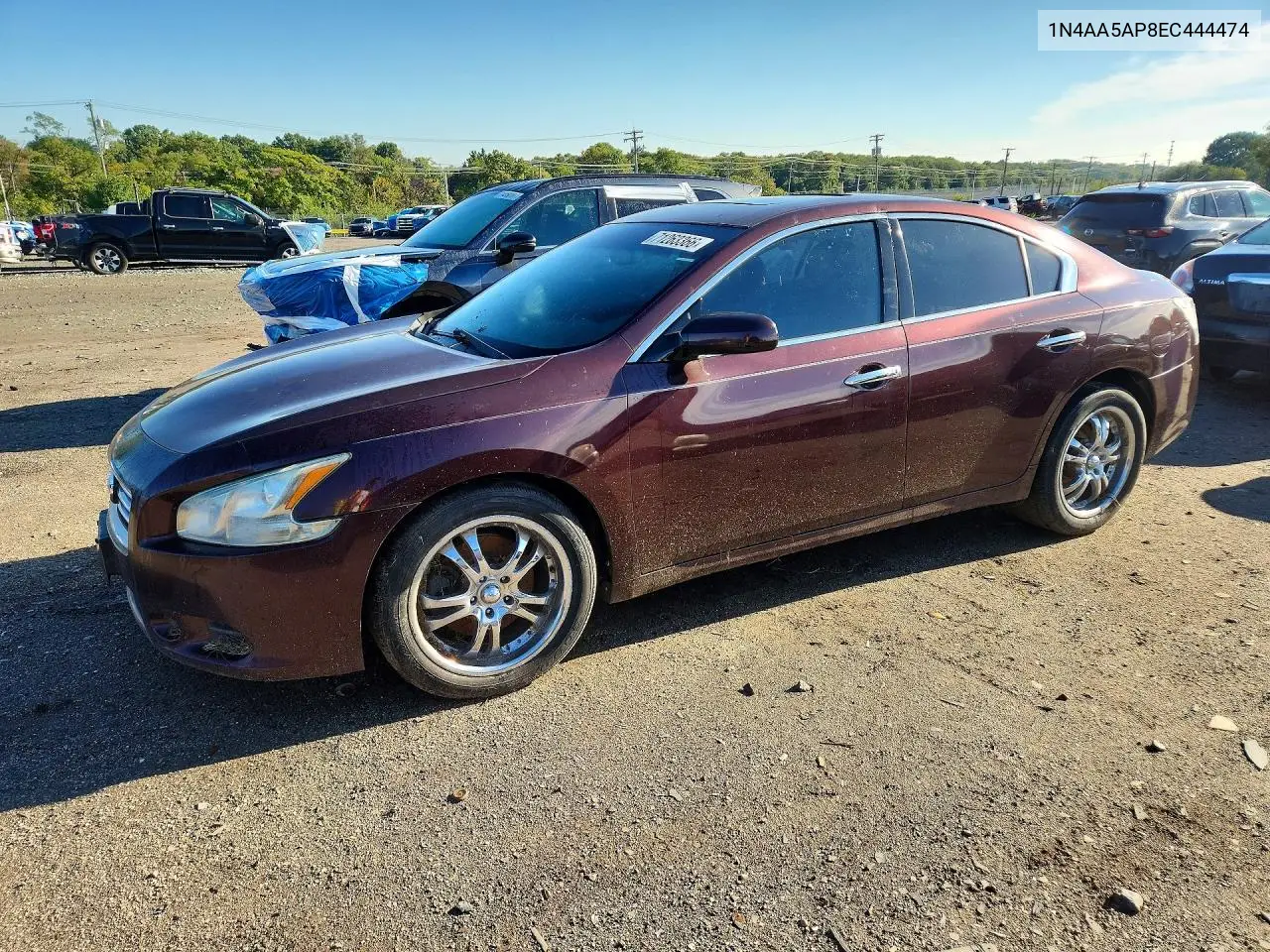 NISSAN MAXIMA 2014, VIN 1N4AA5AP8EC444474