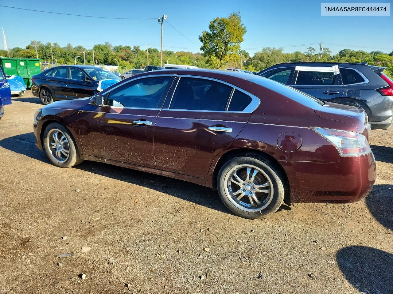 2014 NISSAN MAXIMA VIN 1N4AA5AP8EC444474 — фото 2