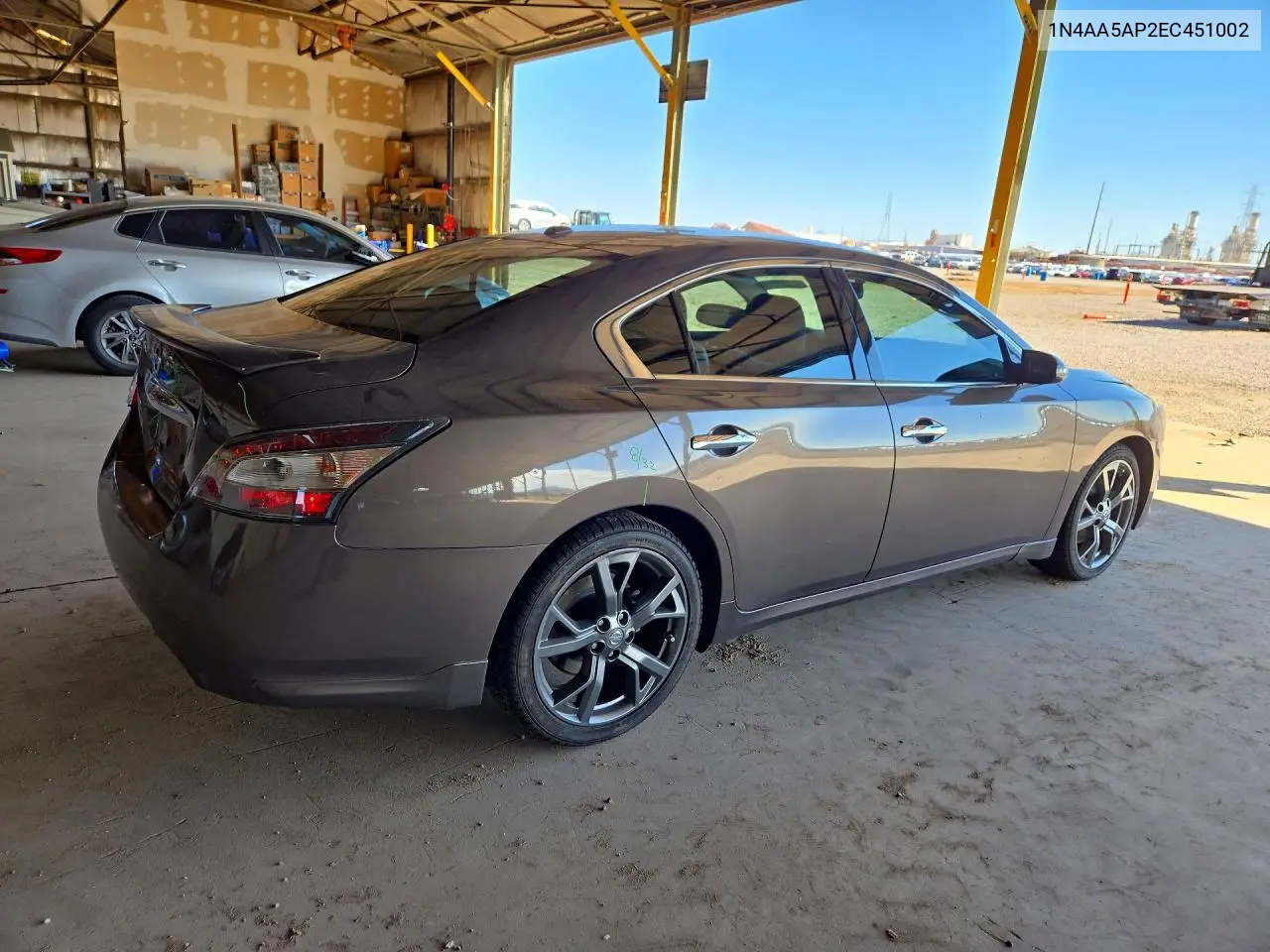 2014 NISSAN MAXIMA VIN 1N4AA5AP2EC451002 — фото 3
