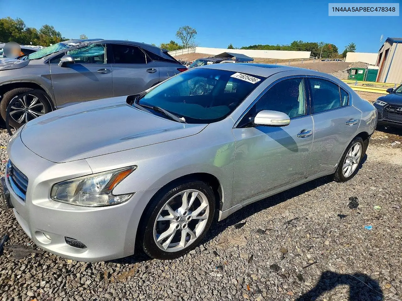 NISSAN MAXIMA 2014, VIN 1N4AA5AP8EC478348