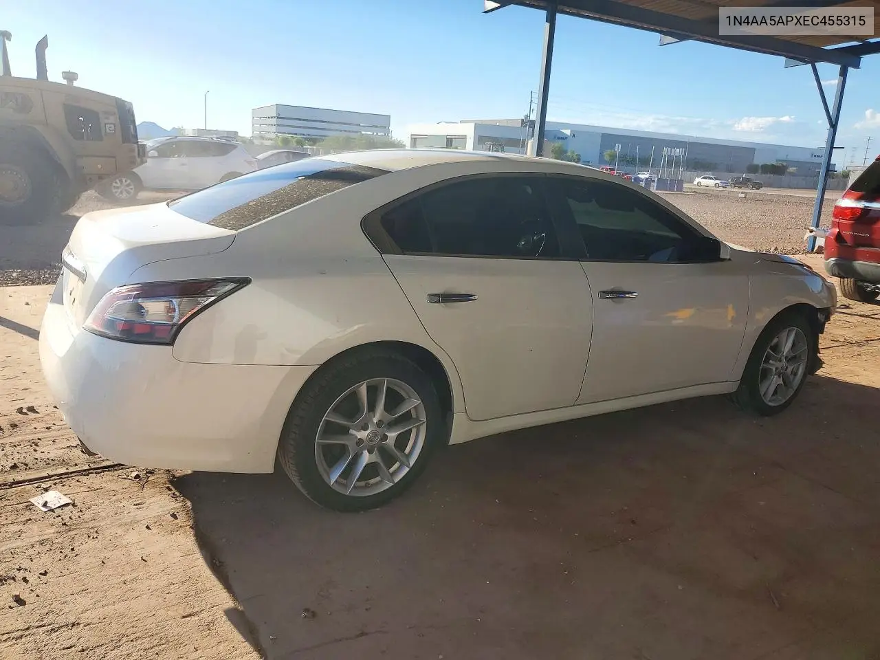 2014 NISSAN MAXIMA VIN 1N4AA5APXEC455315 — фото 3