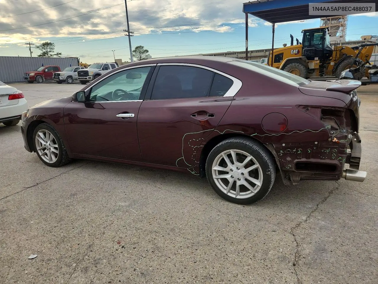 2014 NISSAN MAXIMA VIN 1N4AA5AP8EC488037 — фото 2