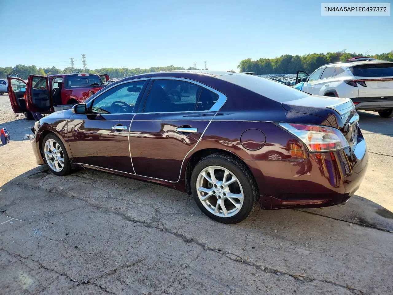 2014 NISSAN MAXIMA VIN 1N4AA5AP1EC497372 — фото 2