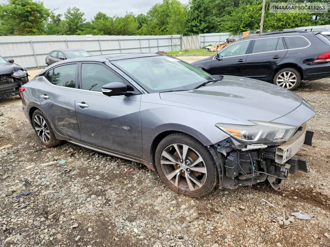 2016 NISSAN MAXIMA VIN 1N4AA6AP5GC411263 — фото 4