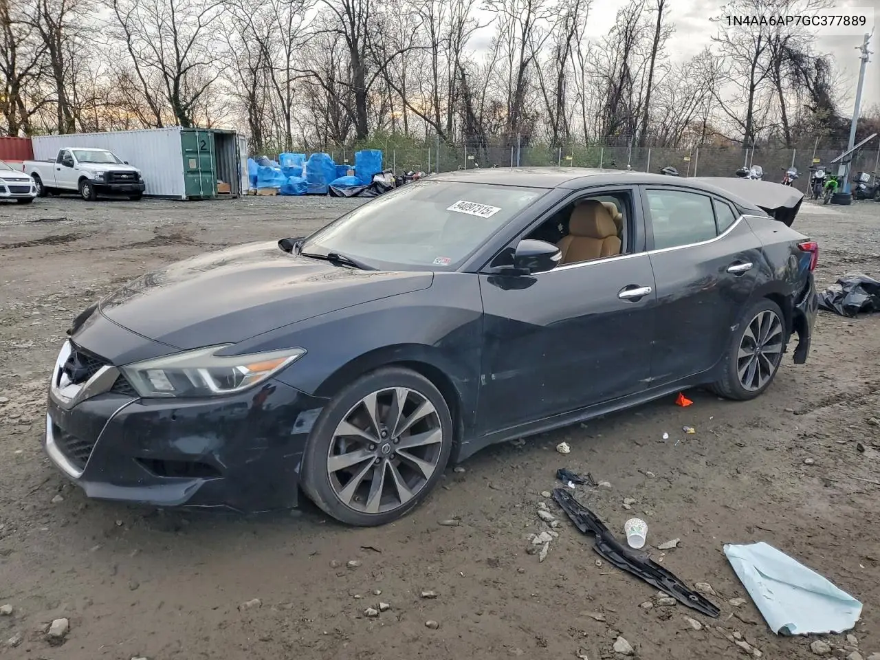 NISSAN MAXIMA 2016, VIN 1N4AA6AP7GC377889