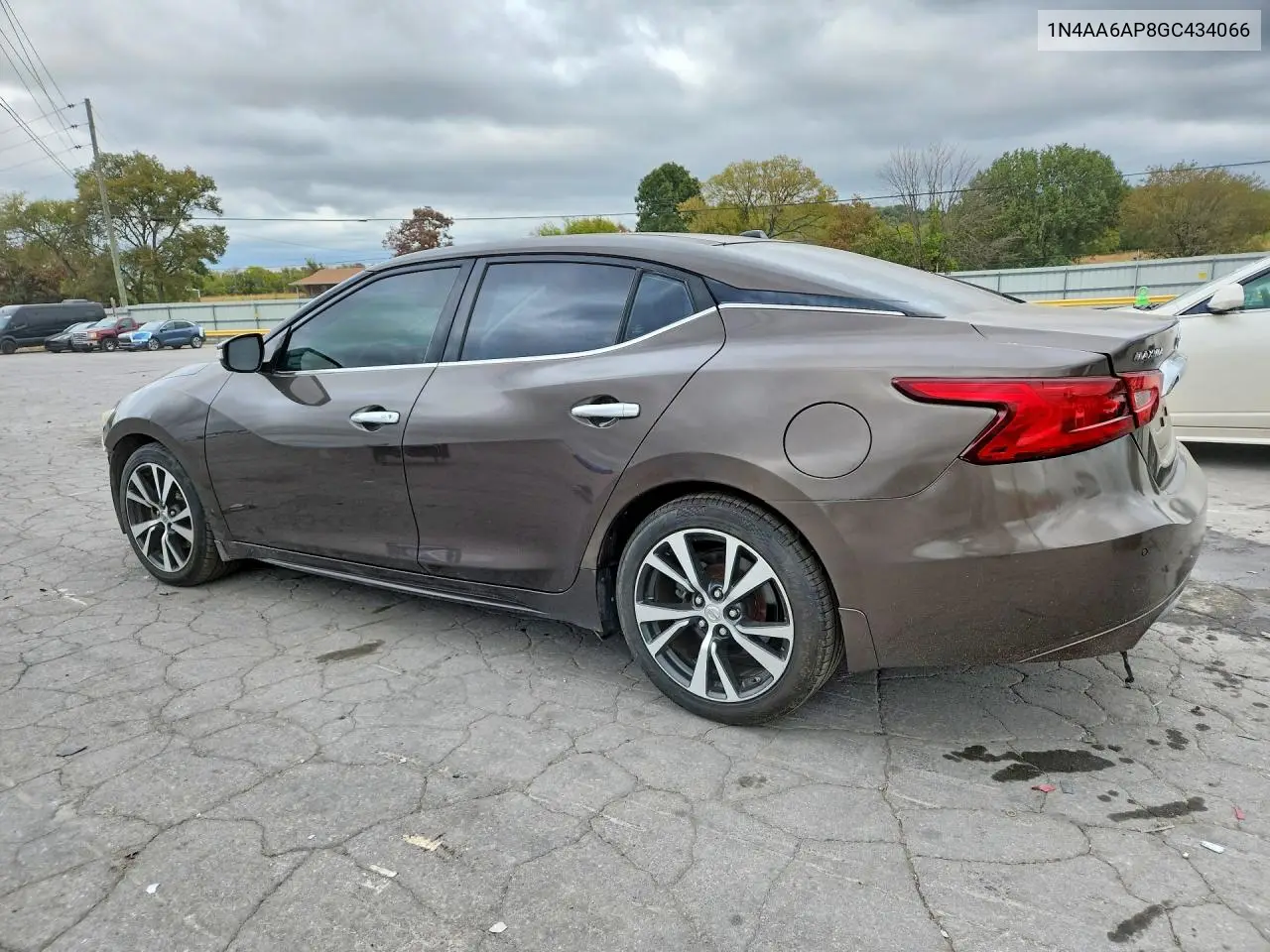 2016 NISSAN MAXIMA VIN 1N4AA6AP8GC434066 — фото 2