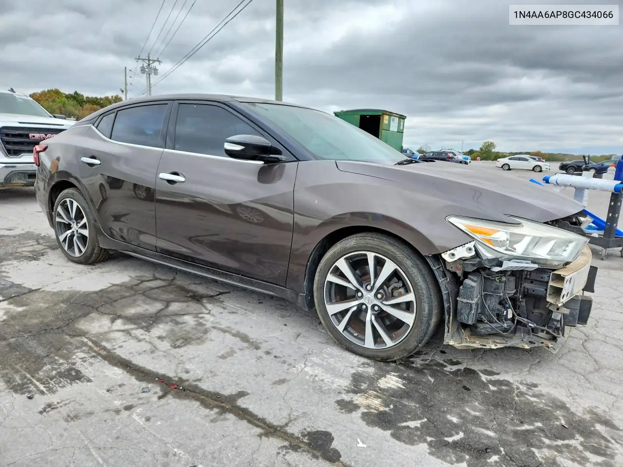 2016 NISSAN MAXIMA VIN 1N4AA6AP8GC434066 — фото 4