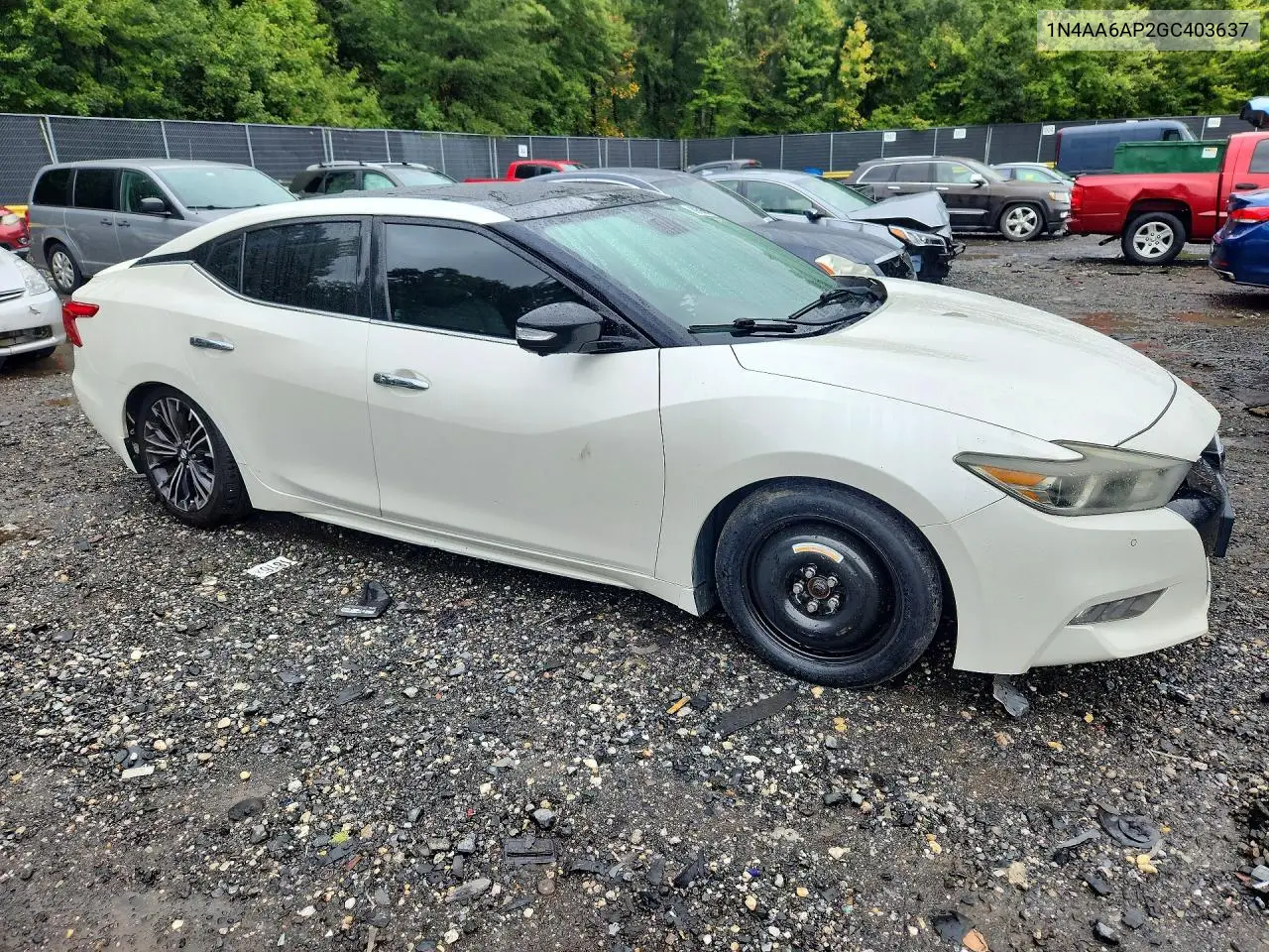 2016 NISSAN MAXIMA VIN 1N4AA6AP2GC403637 — фото 4