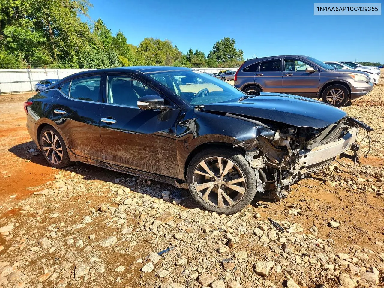 2016 NISSAN MAXIMA VIN 1N4AA6AP1GC429355 — фото 4