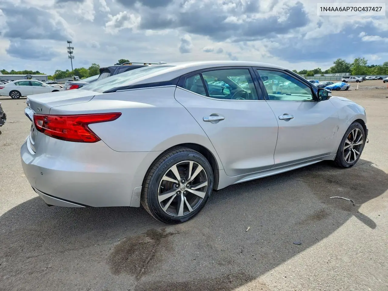 2016 NISSAN MAXIMA VIN 1N4AA6AP7GC437427 — фото 3
