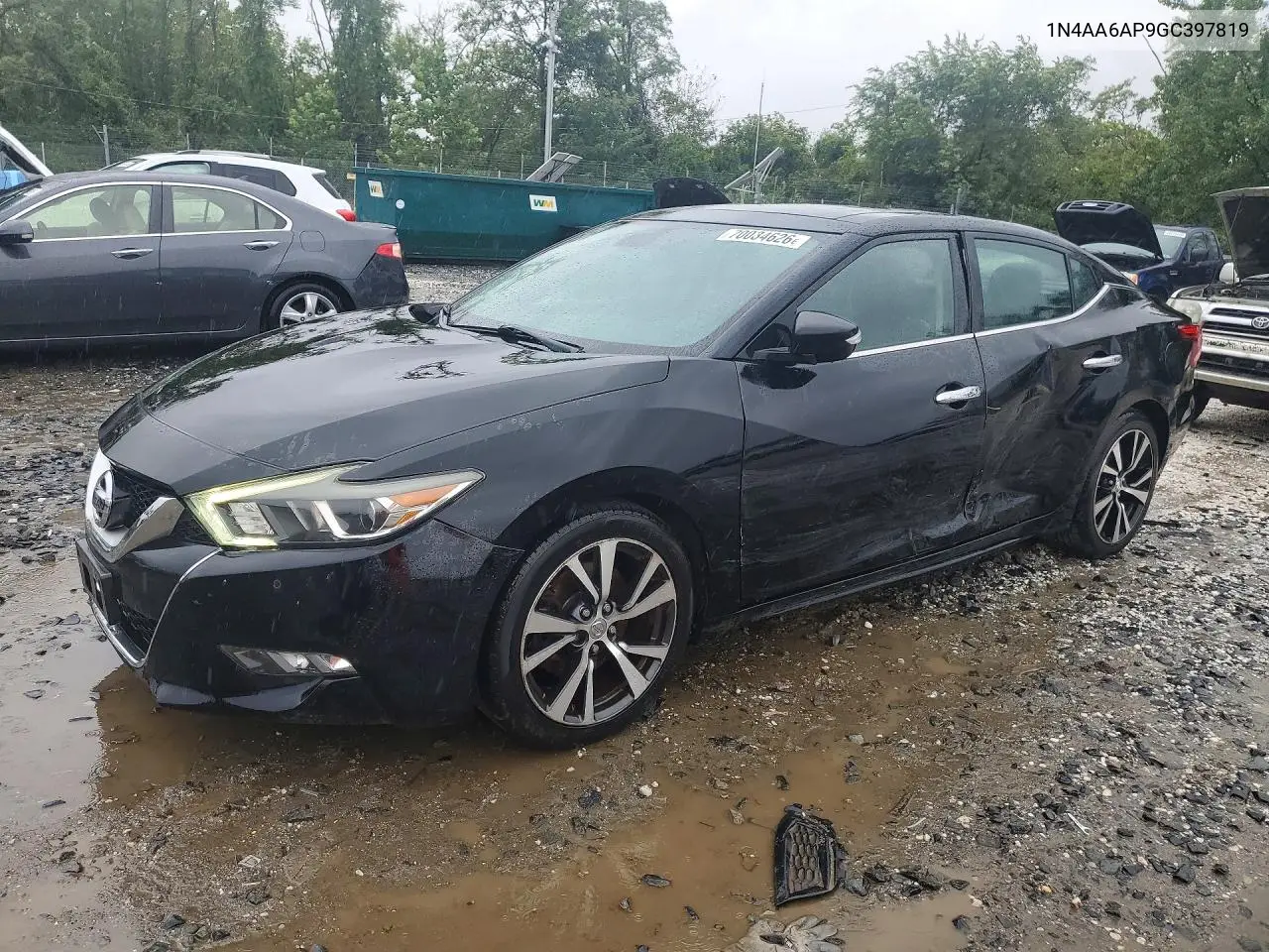 NISSAN MAXIMA 2016, VIN 1N4AA6AP9GC397819