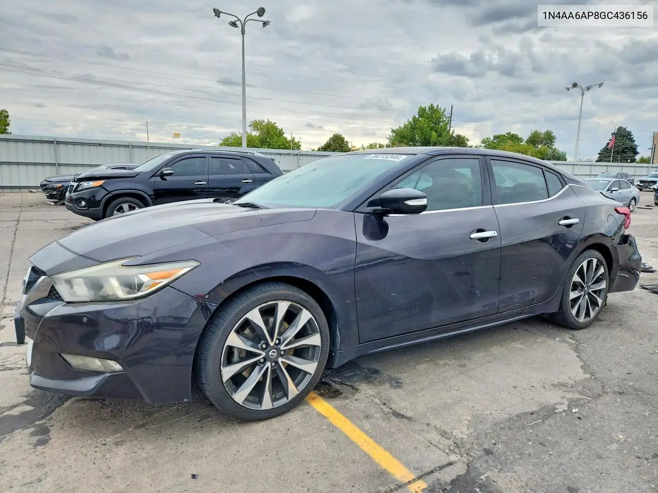 NISSAN MAXIMA 2016, VIN 1N4AA6AP8GC436156