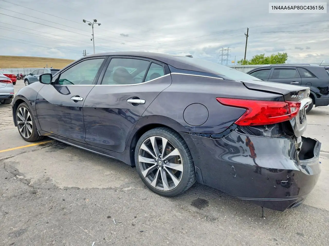 2016 NISSAN MAXIMA VIN 1N4AA6AP8GC436156 — фото 2