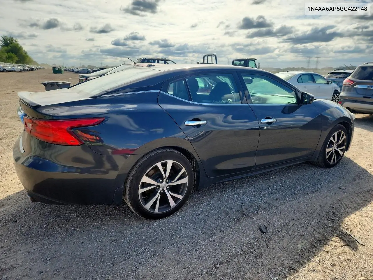 2016 NISSAN MAXIMA VIN 1N4AA6AP5GC422148 — фото 3