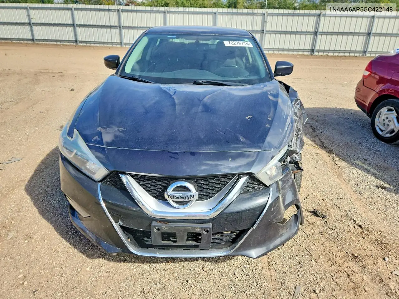 2016 NISSAN MAXIMA VIN 1N4AA6AP5GC422148 — фото 5