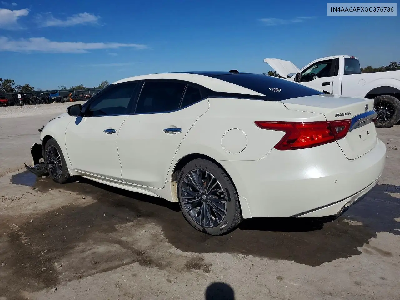 2016 NISSAN MAXIMA VIN 1N4AA6APXGC376736 — фото 2