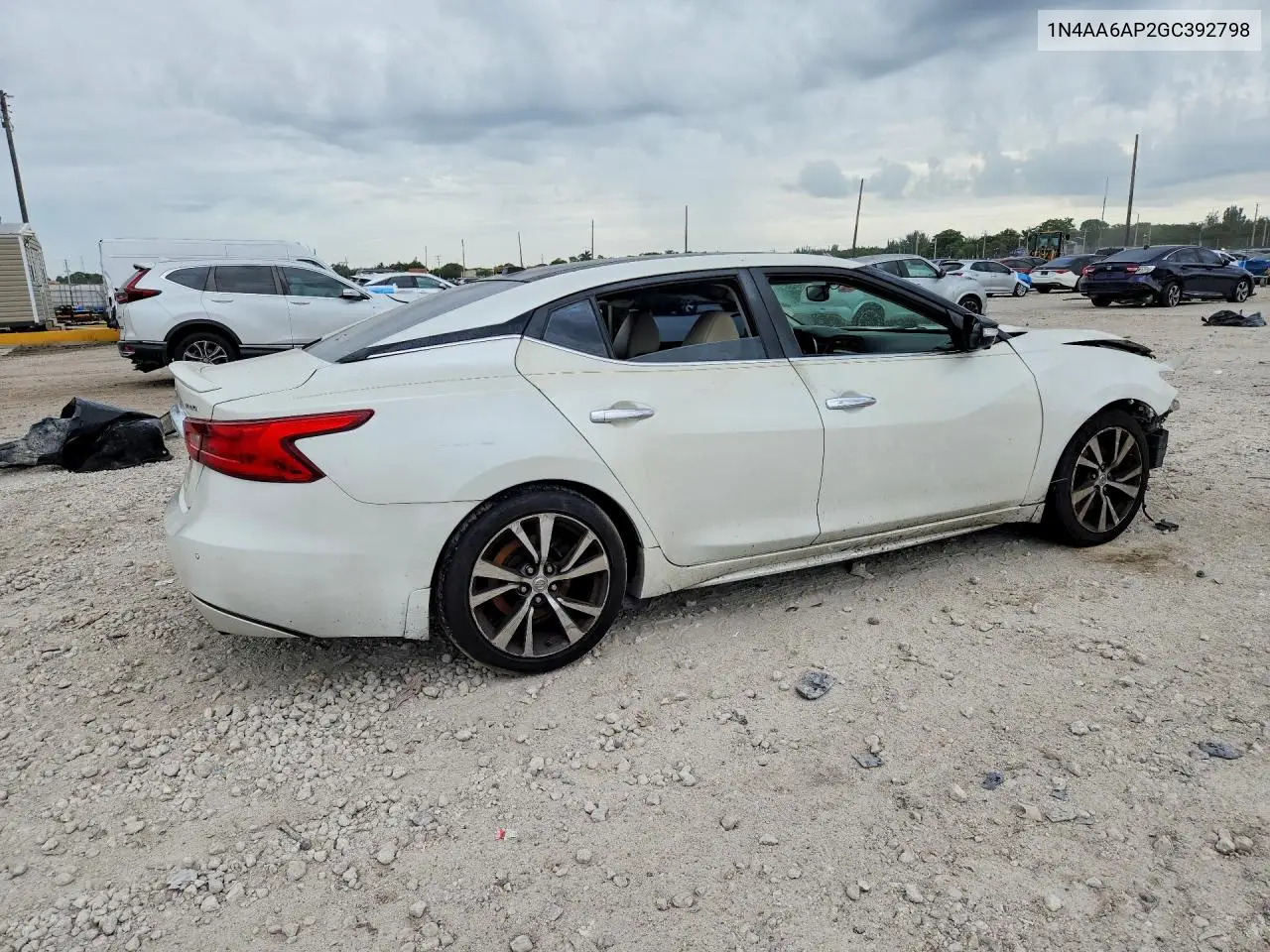 2016 NISSAN MAXIMA VIN 1N4AA6AP2GC392798 — фото 3