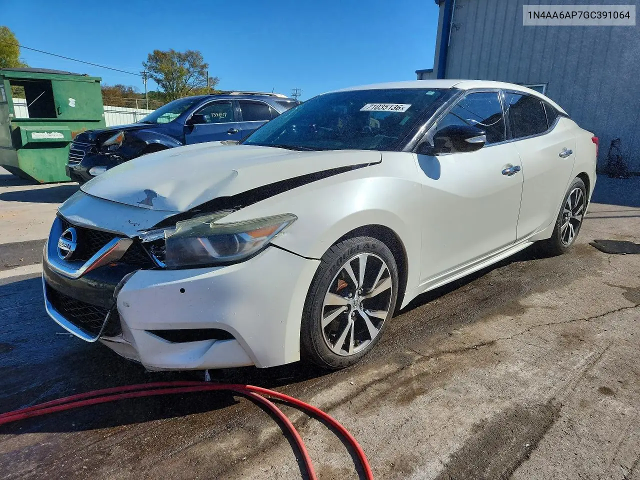 NISSAN MAXIMA 2016, VIN 1N4AA6AP7GC391064