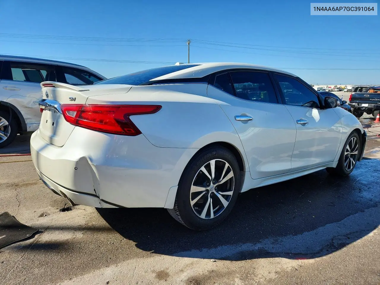 2016 NISSAN MAXIMA VIN 1N4AA6AP7GC391064 — фото 3