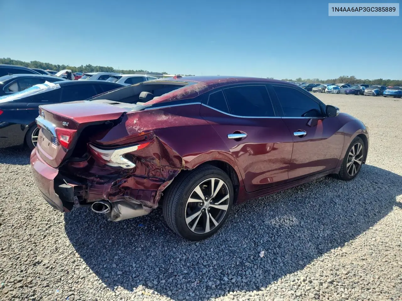 2016 NISSAN MAXIMA VIN 1N4AA6AP3GC385889 — фото 3
