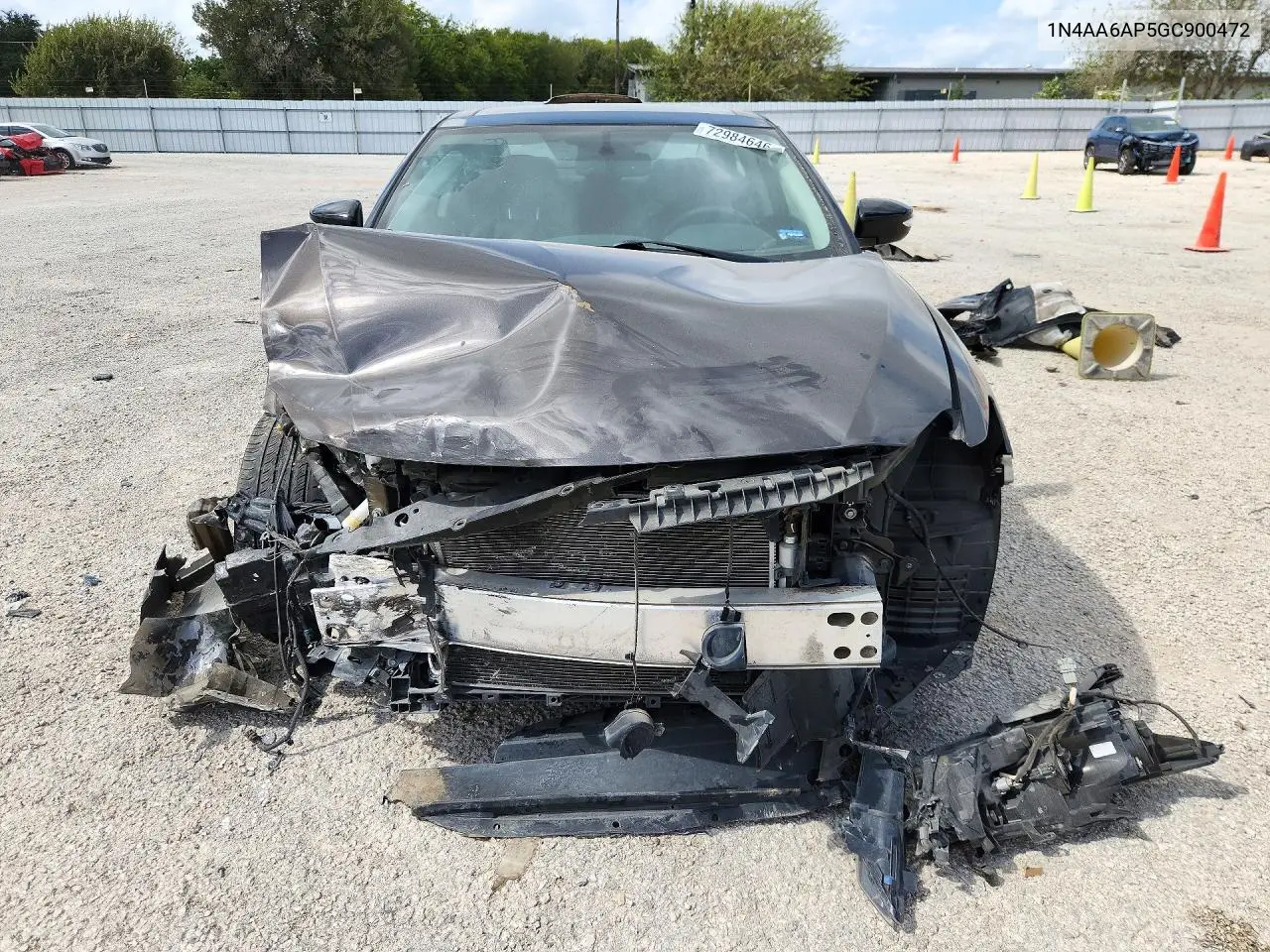 2016 NISSAN MAXIMA VIN 1N4AA6AP5GC900472 — фото 5
