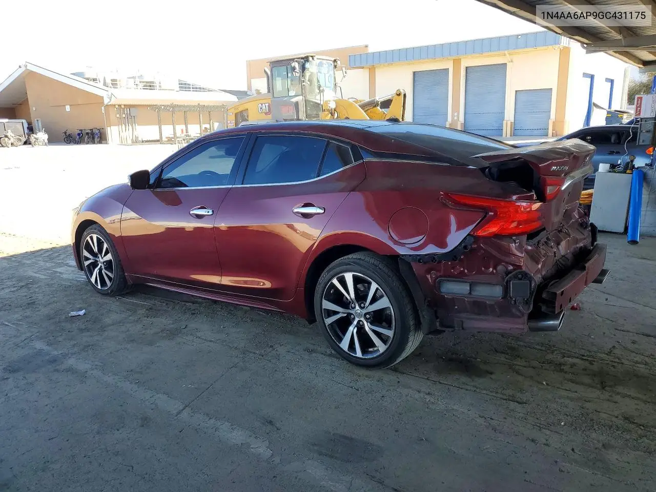 2016 NISSAN MAXIMA VIN 1N4AA6AP9GC431175 — фото 2
