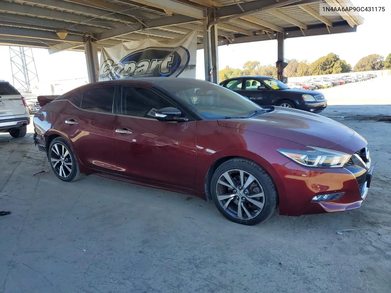 2016 NISSAN MAXIMA VIN 1N4AA6AP9GC431175 — фото 4