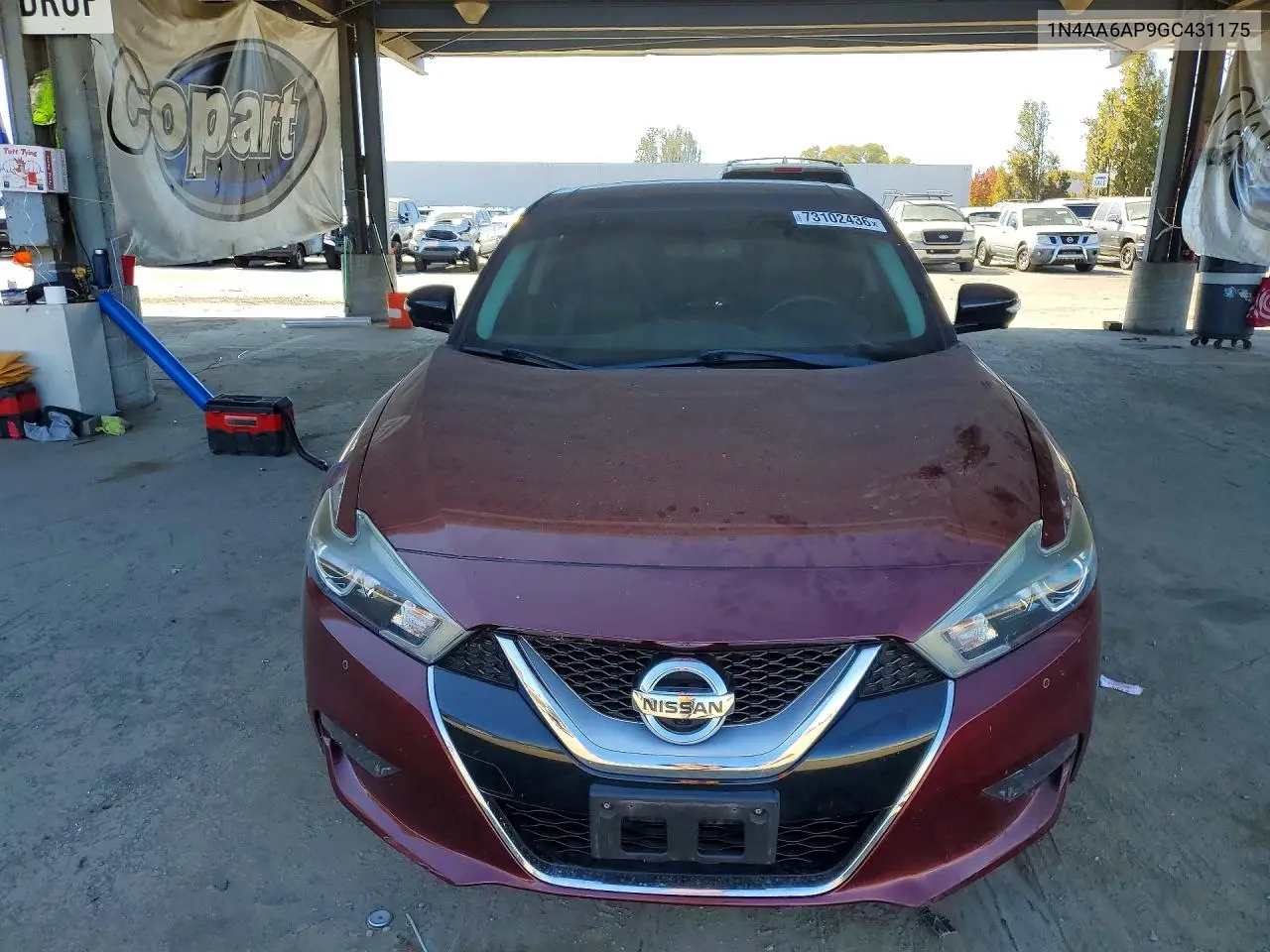 2016 NISSAN MAXIMA VIN 1N4AA6AP9GC431175 — фото 5