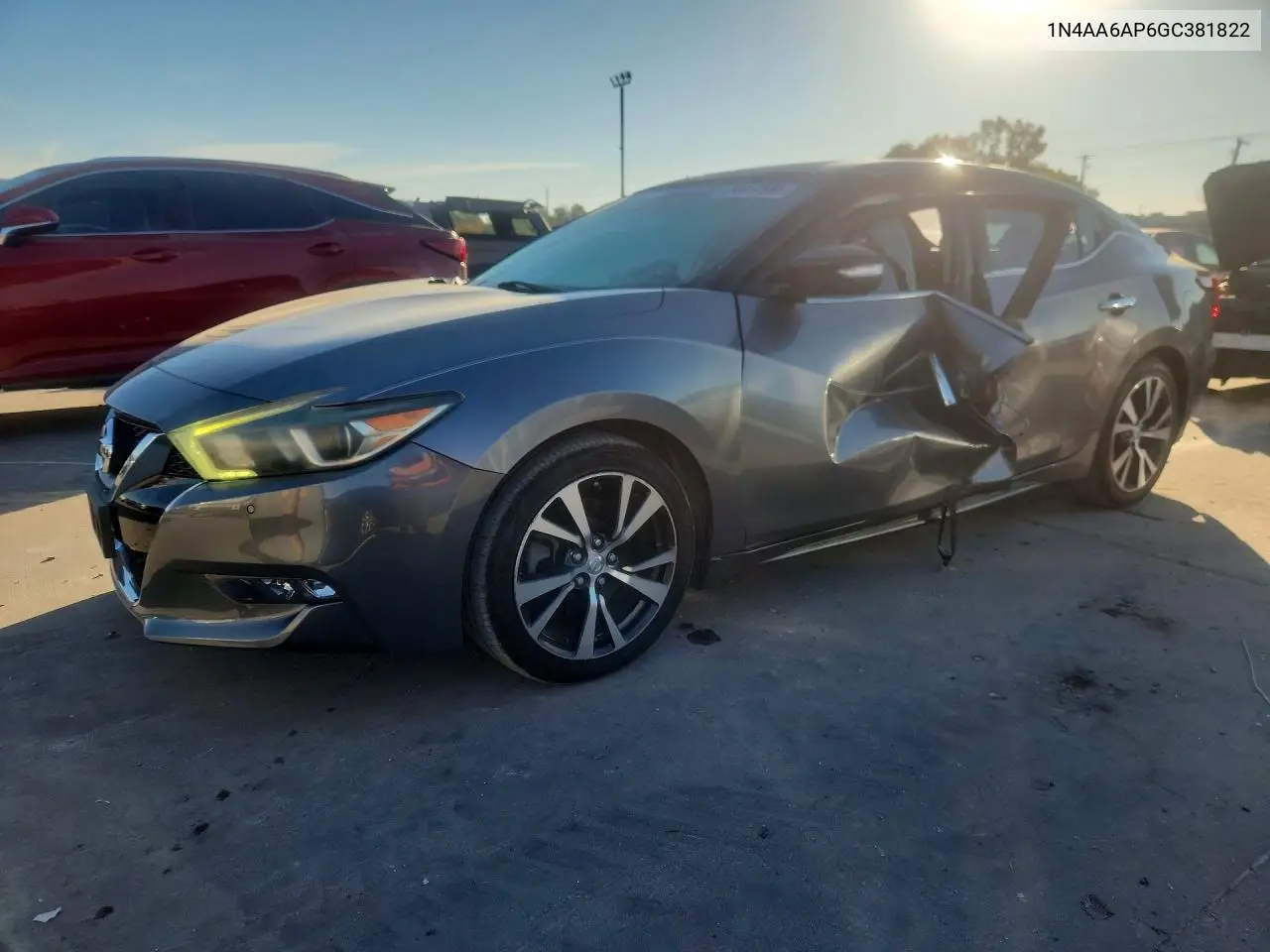 NISSAN MAXIMA 2016, VIN 1N4AA6AP6GC381822