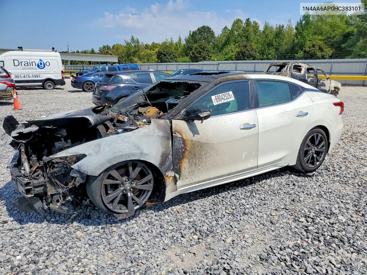 NISSAN MAXIMA 2017, VIN 1N4AA6AP0HC383101